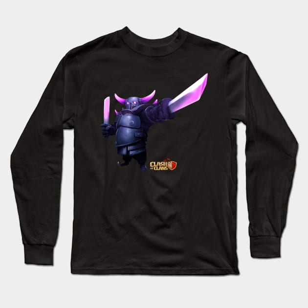P.E.K.K.A. - Clash of Clans Long Sleeve T-Shirt by RW Designs
